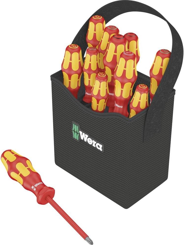 مجموعه پیچ گوشتی عایق برق ورا Wera 2go 100 Tool Set, 11 Pieces
