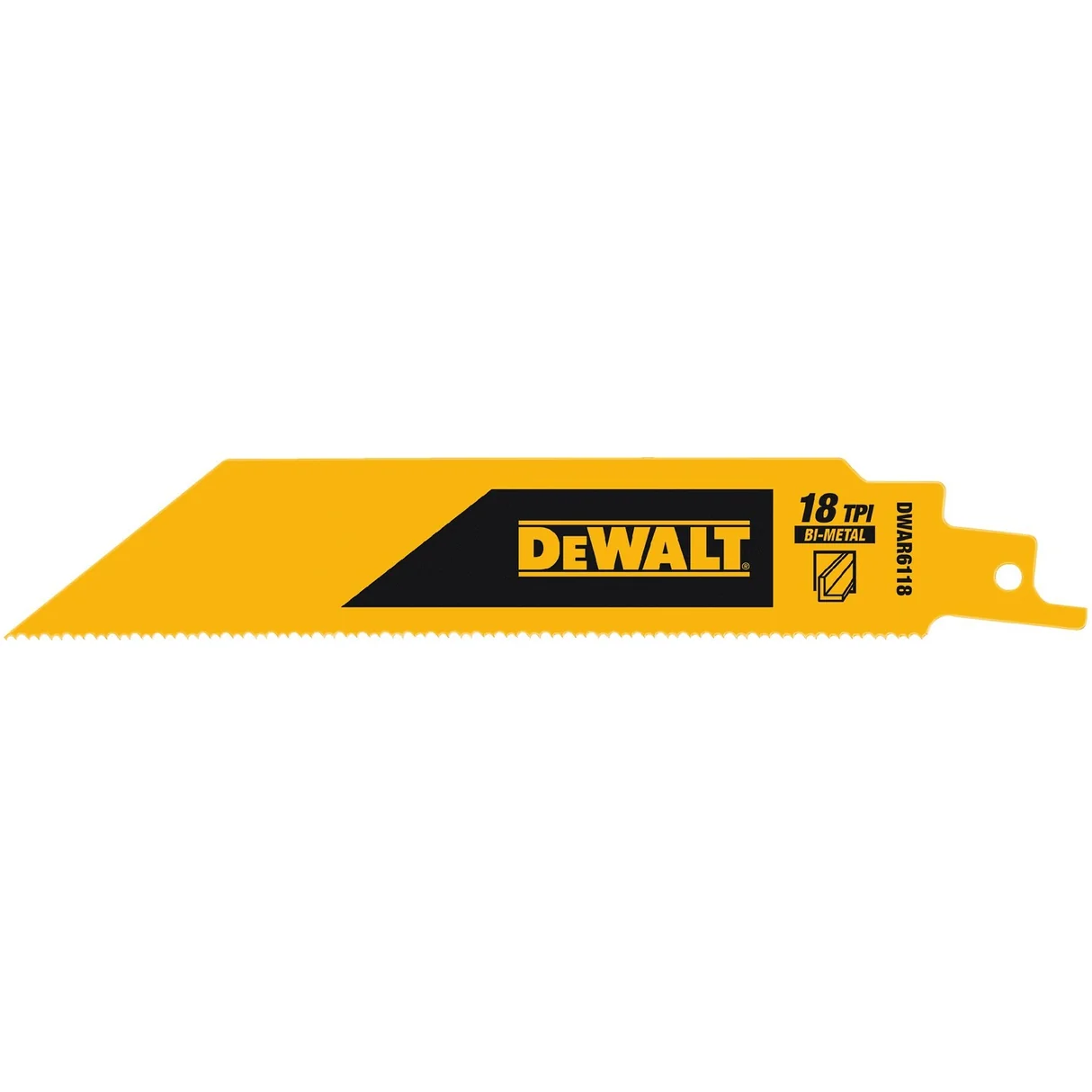 تیغ اره افقی بر فلز 152 میلی متر 18TPI دیوالت مدل DWAR6118